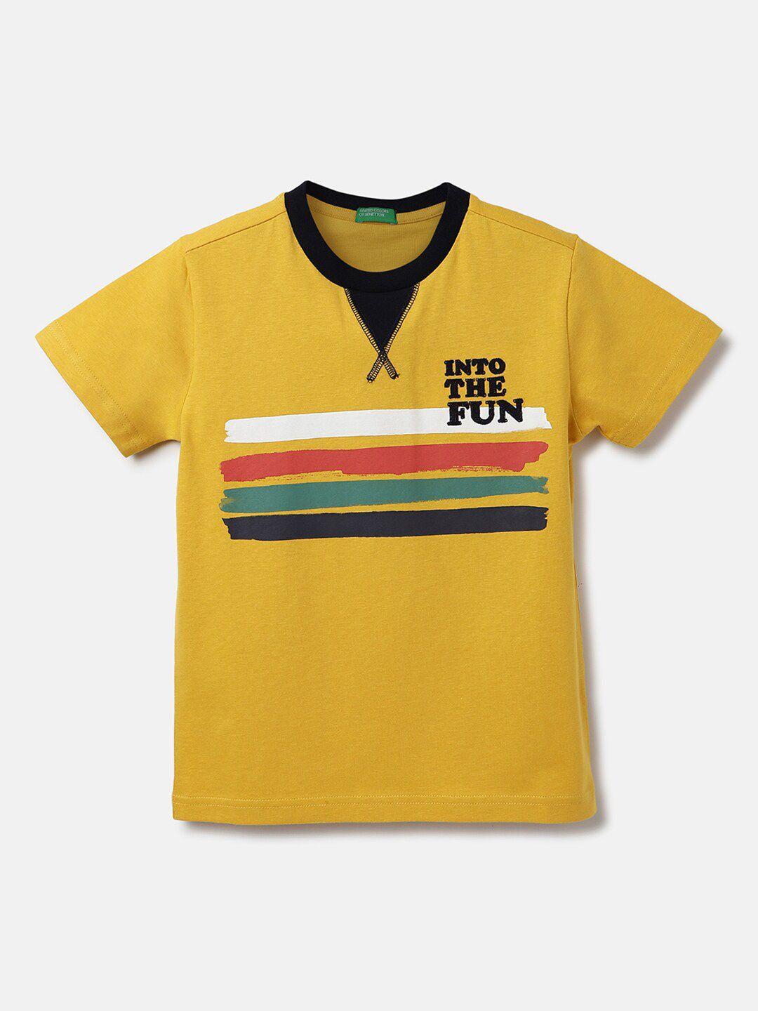 united colors of benetton boys striped t-shirt