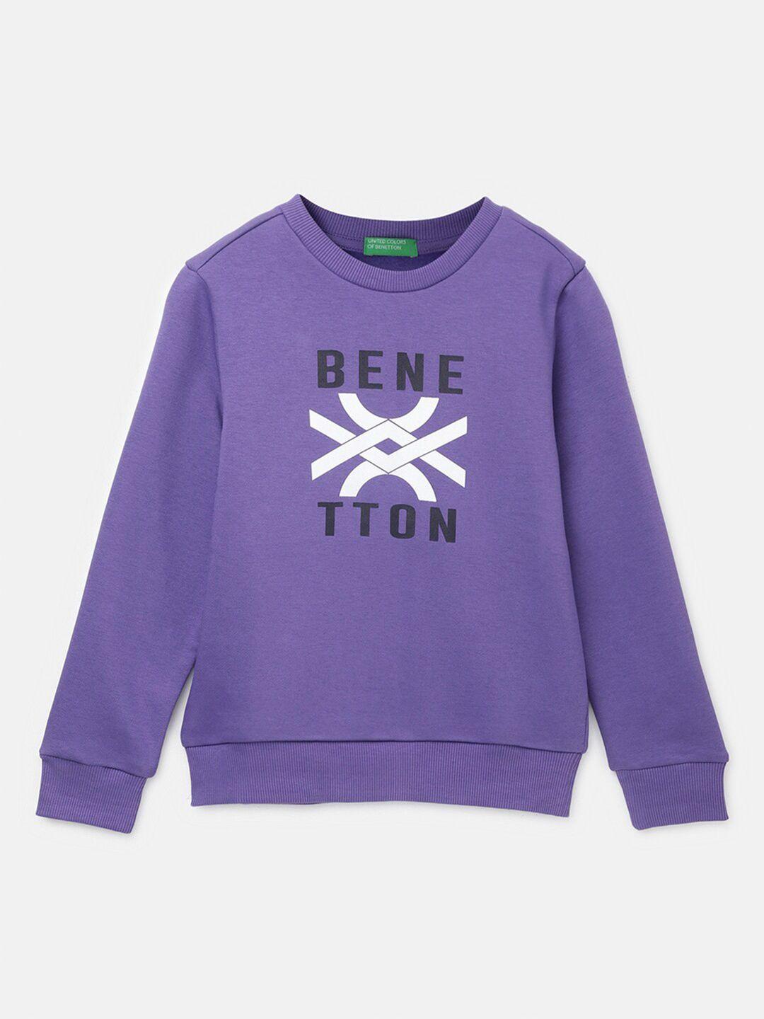 united colors of benetton boys typography printed sweatshirt