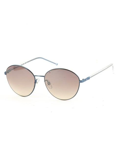 united colors of benetton brown round sunglasses for women