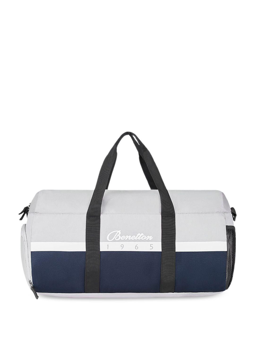 united colors of benetton colourblocked duffel bag