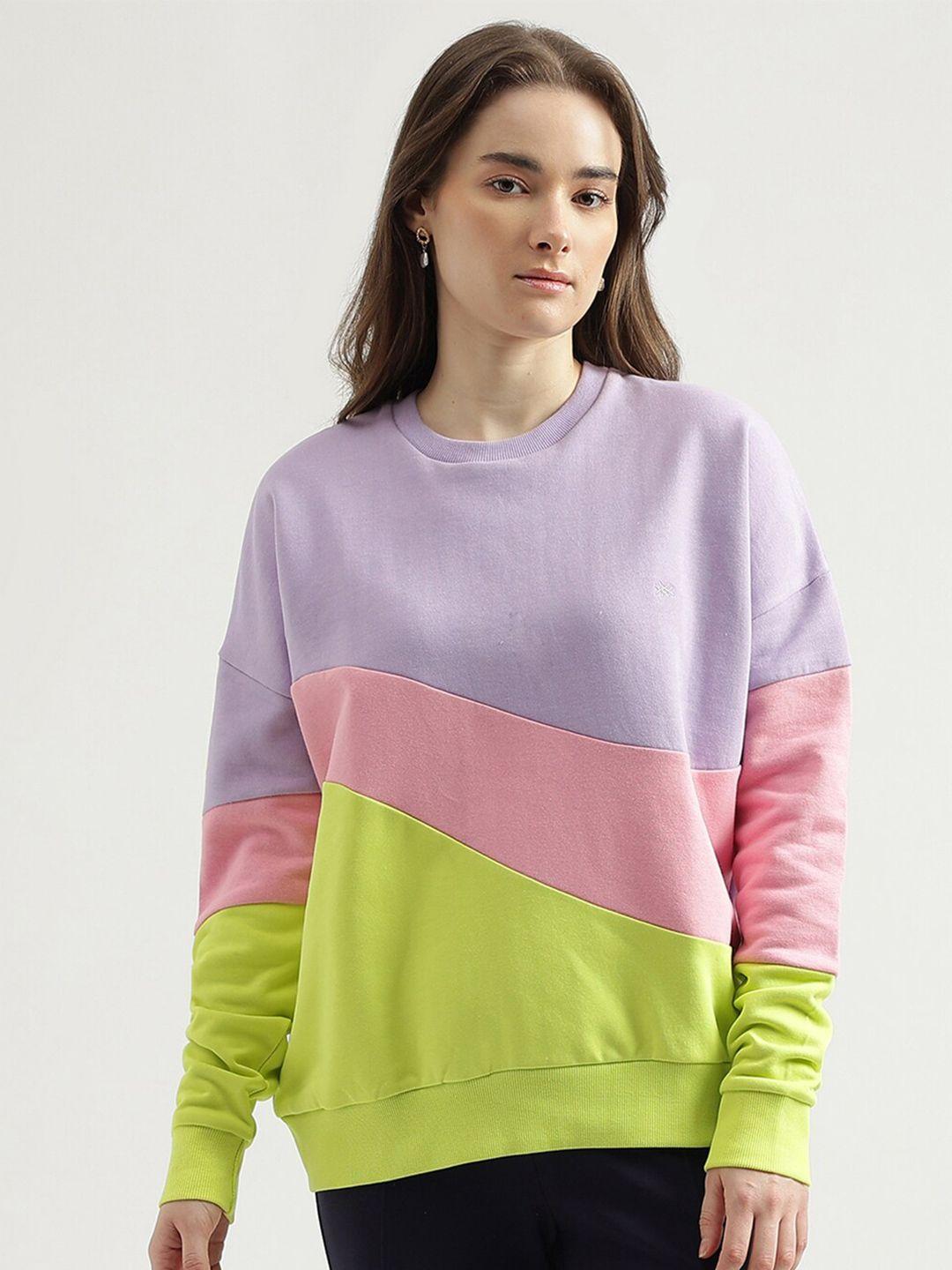 united colors of benetton colourblocked sweatshirt