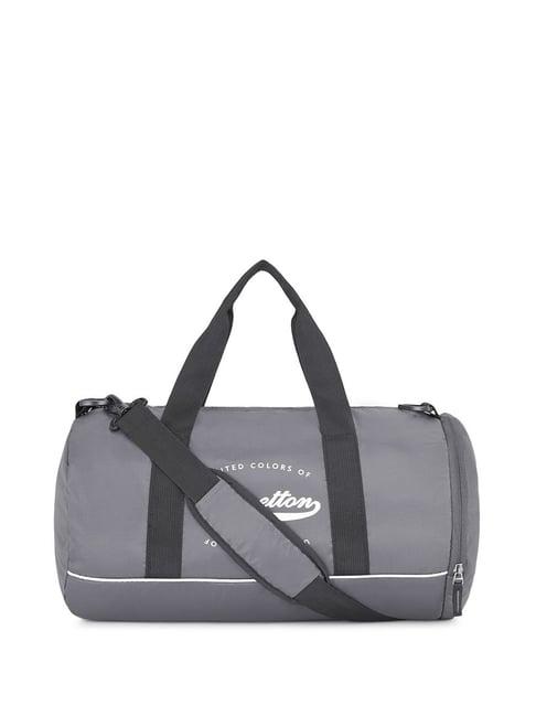 united colors of benetton conrad grey large gym bag