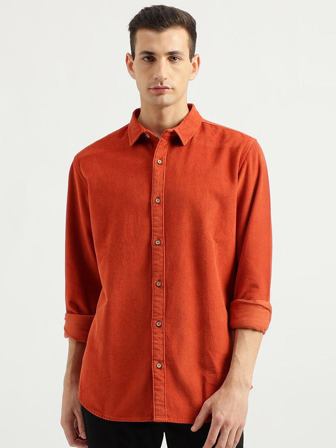 united colors of benetton cotton opaque casual shirt
