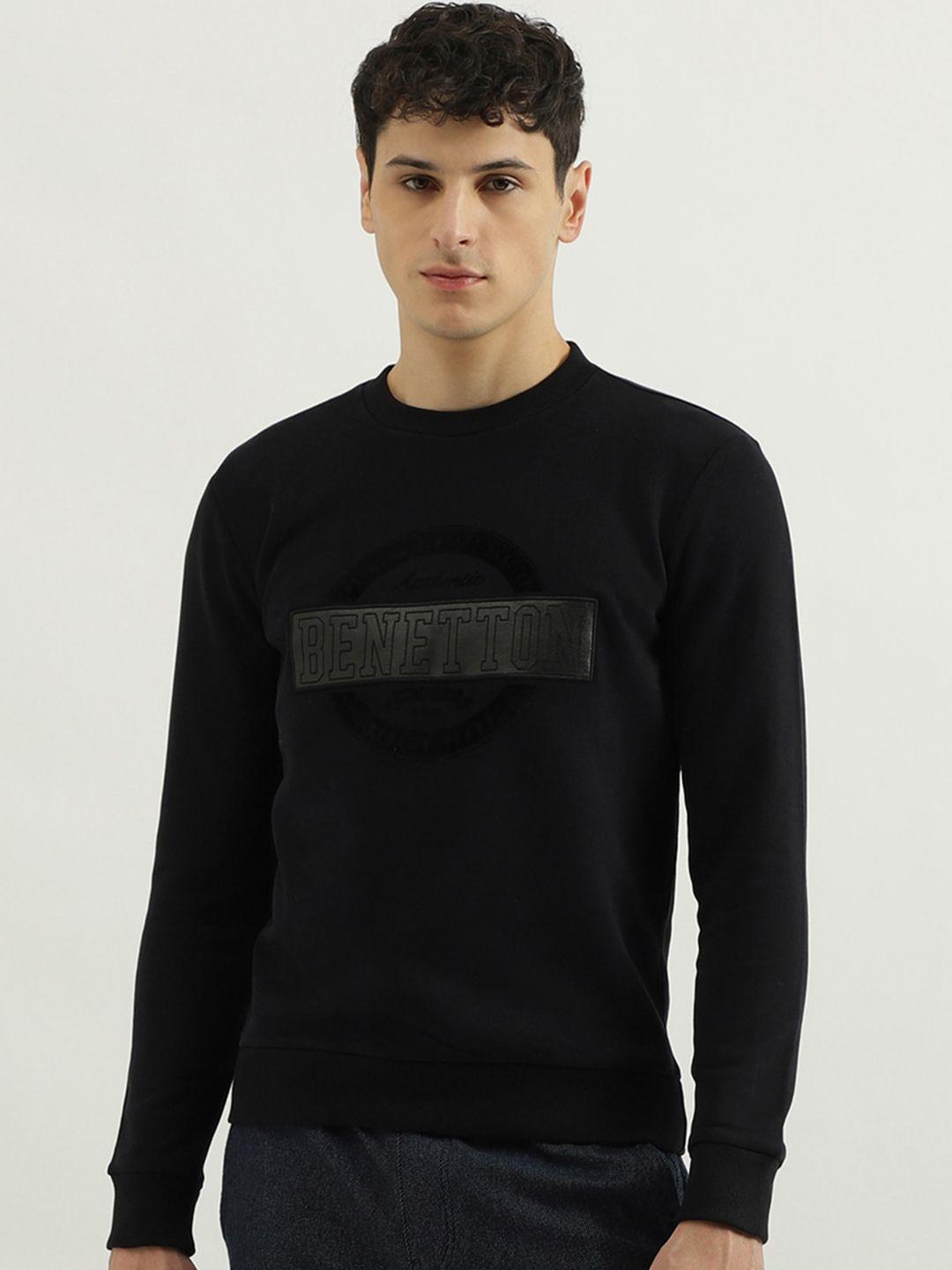 united colors of benetton cotton pullover sweatshirt