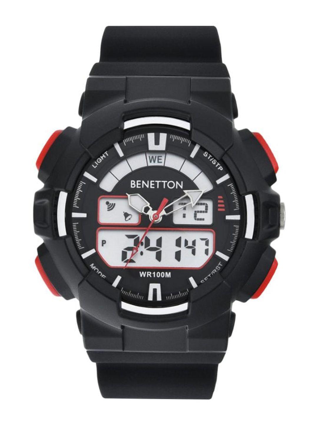 united colors of benetton dial & straps analogue & digital watch uwucg0601