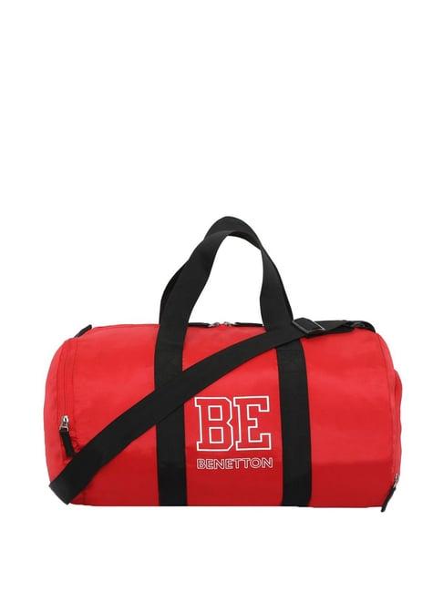 united colors of benetton drew red medium gym bag