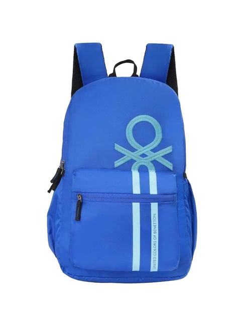 united colors of benetton fiesco electric blue solid backpack