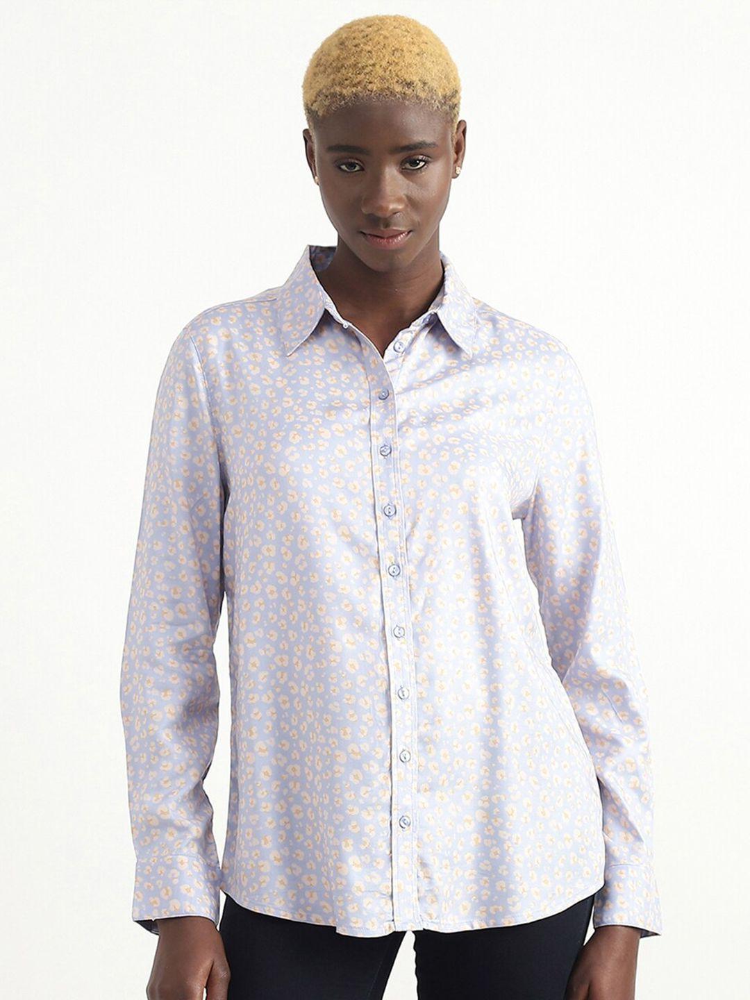 united colors of benetton floral printed casual shirt