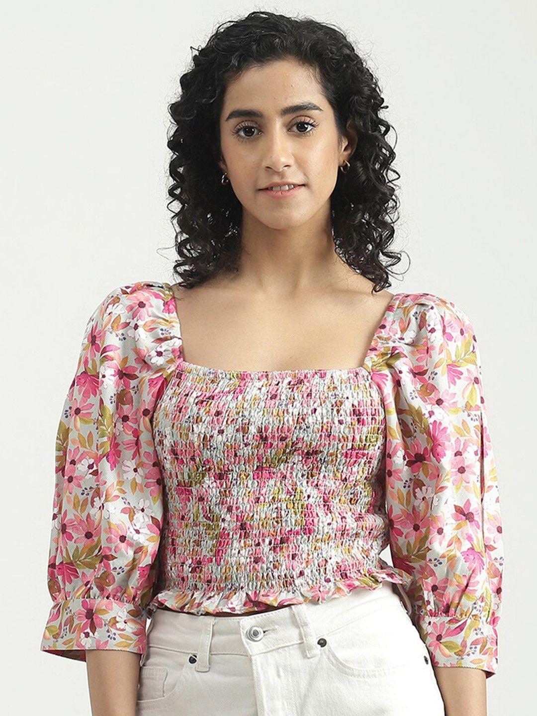 united colors of benetton floral printed top