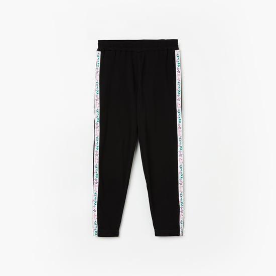 united colors of benetton girls floral striped track pants