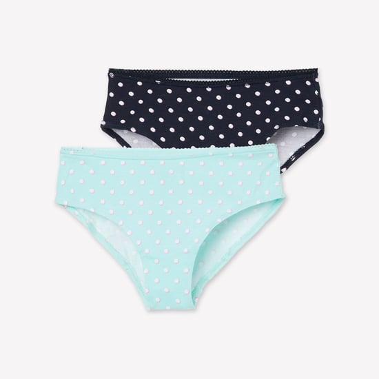 united colors of benetton girls polka dot printed panties - pack of 2