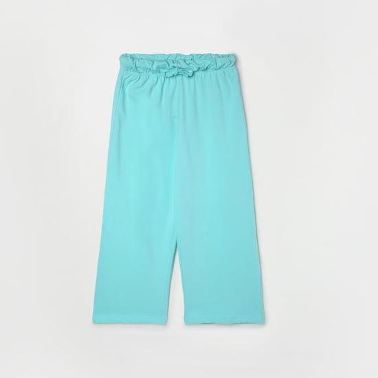 united colors of benetton girls solid elasticated track pant
