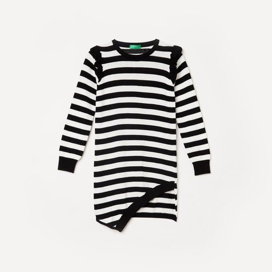 united colors of benetton girls striped dress