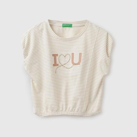 united colors of benetton girls striped top