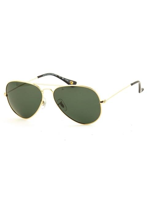 united colors of benetton green aviator sunglasses for men