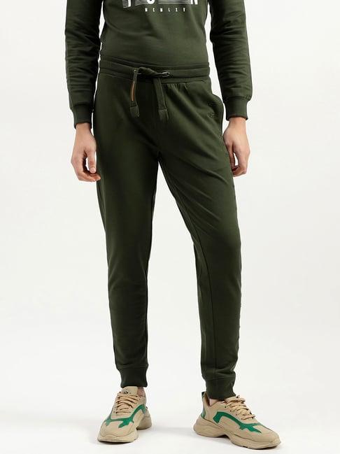 united colors of benetton green regular fit trackpants