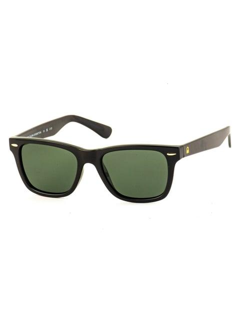 united colors of benetton green wayfarer sunglasses for men