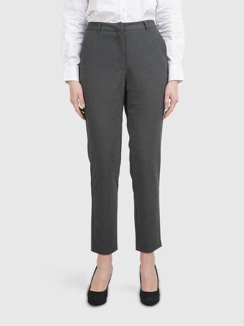 united colors of benetton grey regular fit pants