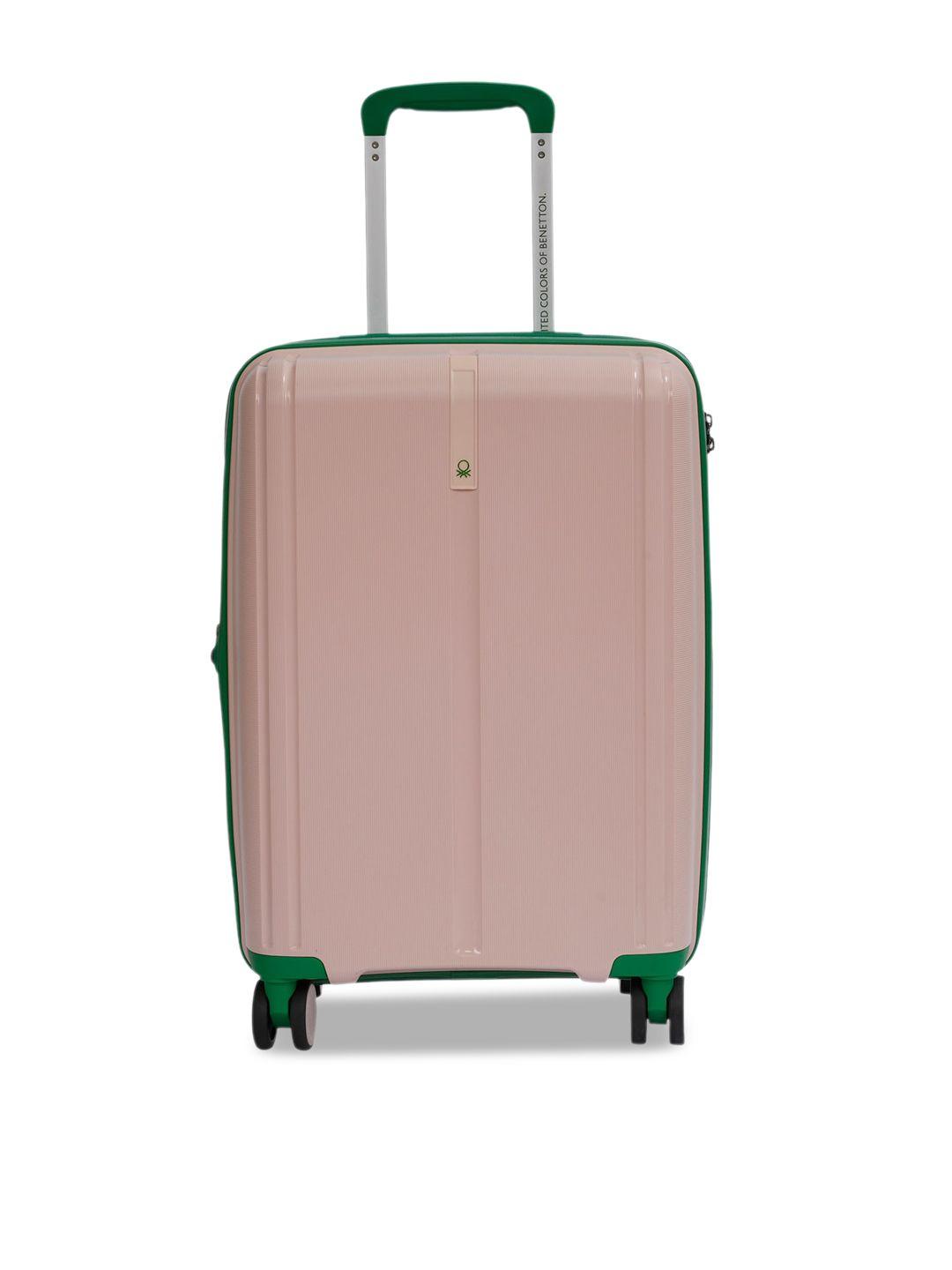 united colors of benetton hard-sided cabin trolley suitcase-49.0l