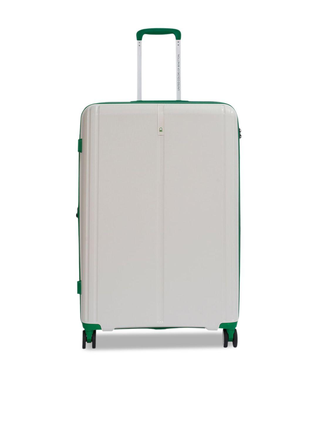 united colors of benetton hard-sided medium trolley suitcase