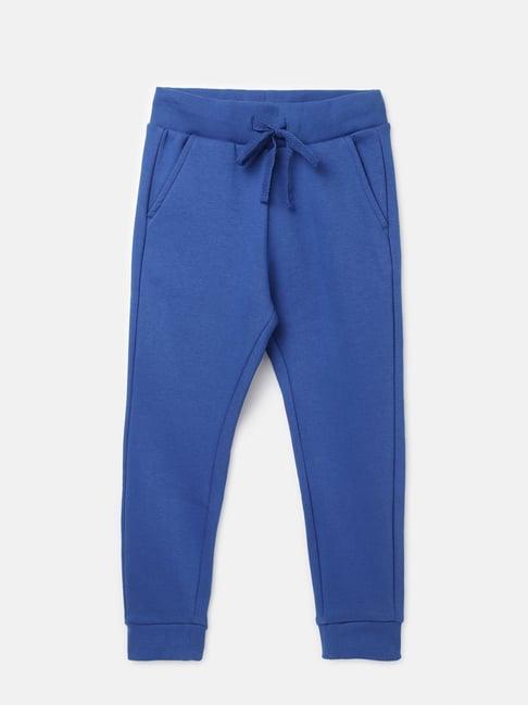 united colors of benetton kids boy's solid regular fit joggers with drawstring closure