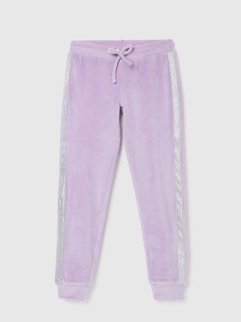 united colors of benetton kids girl's solid regular fit joggers