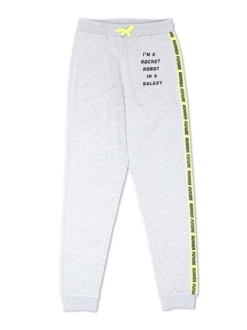 united colors of benetton kids grey graphic print joggers