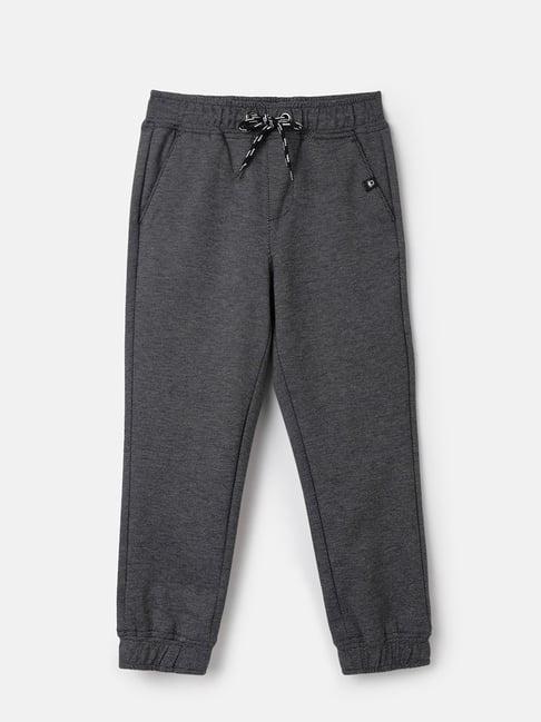 united colors of benetton kids grey textured trousers