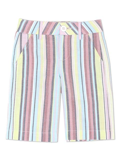 united colors of benetton kids multicolor striped trousers