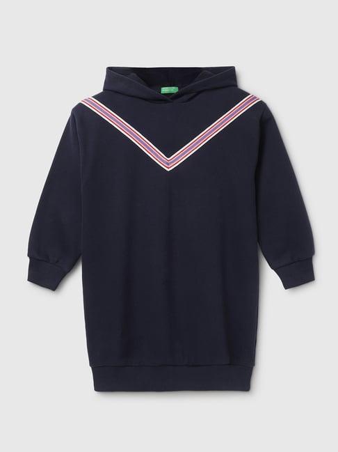 united colors of benetton kids navy striped dress