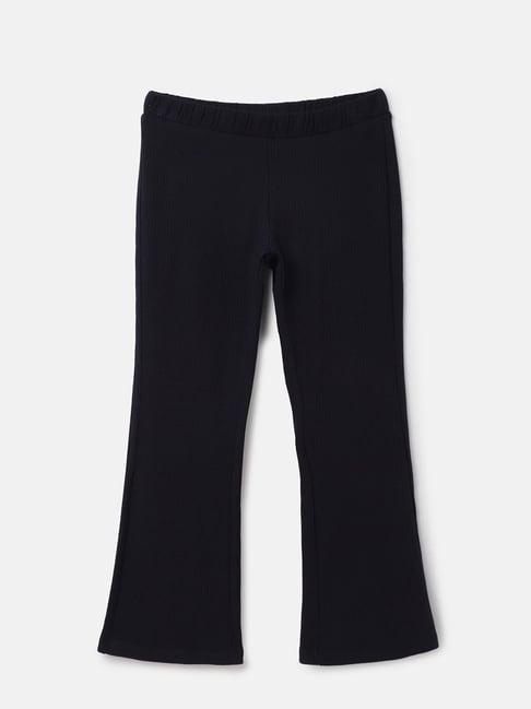 united colors of benetton kids navy textured trousers
