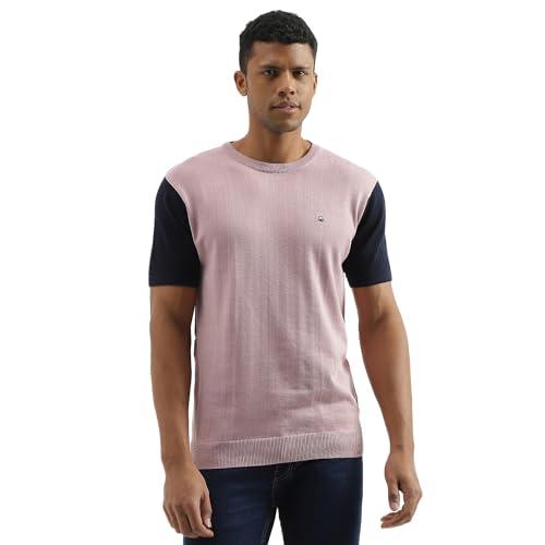 united colors of benetton men's cotton casual sweater (23a1099j4103i_pastel lilac_m)