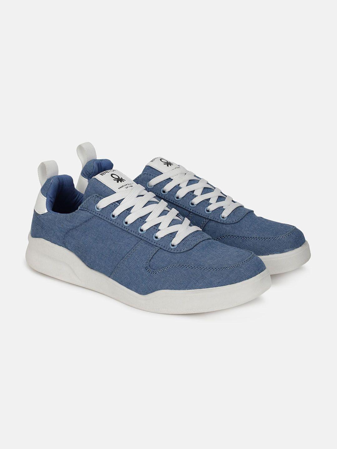united colors of benetton men canvas lightweight sneakers