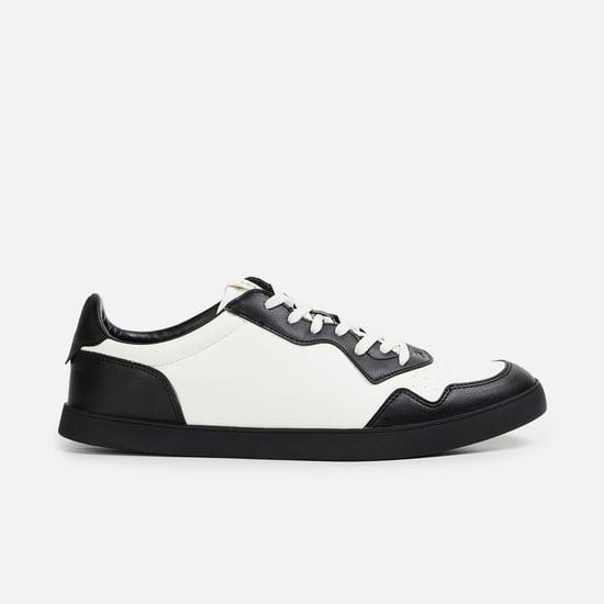 united colors of benetton men colourblocked sneakers