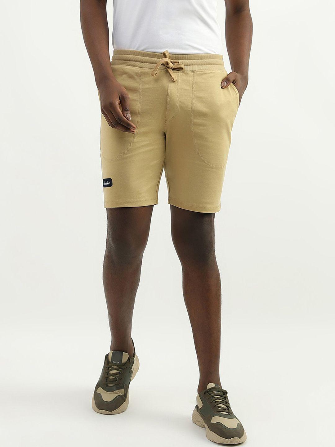 united colors of benetton men cotton mid-rise shorts