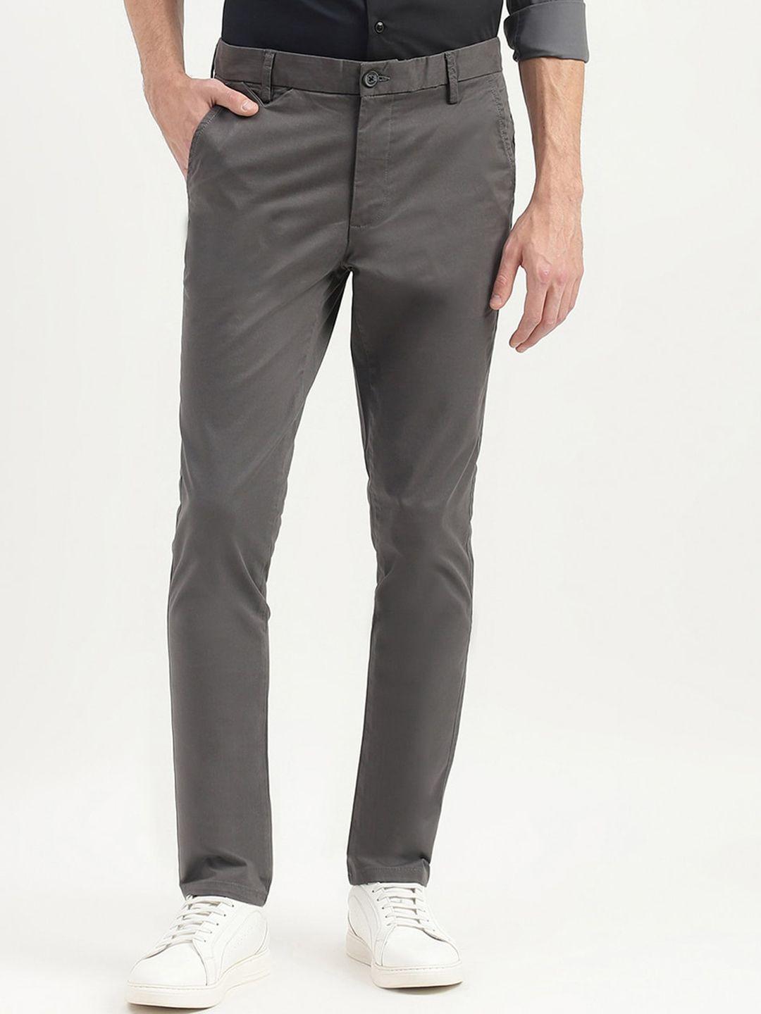united colors of benetton men mid-rise chinos trousers