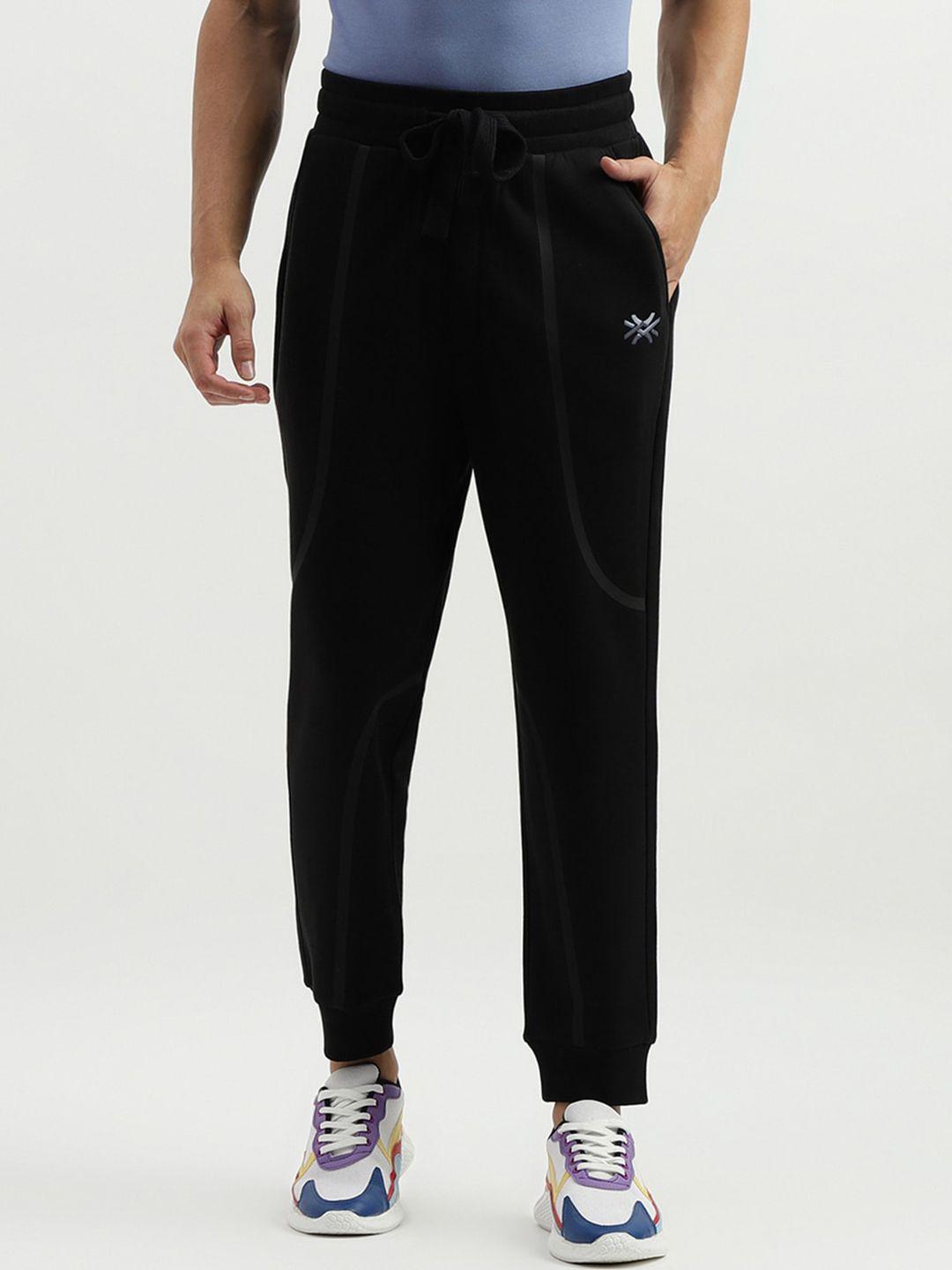 united colors of benetton men mid-rise joggers