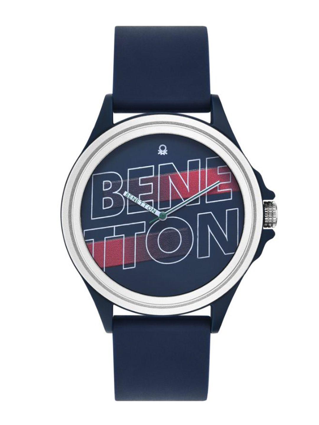 united colors of benetton men printed dial & straps analogue watch uwucg0301