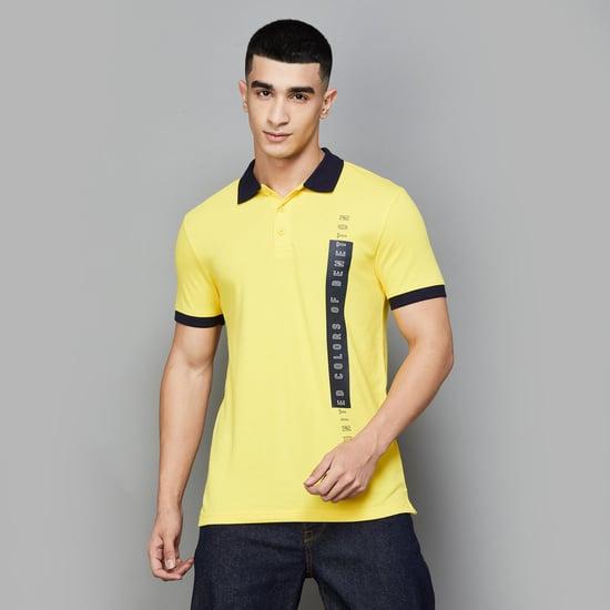 united colors of benetton men printed polo t-shirt