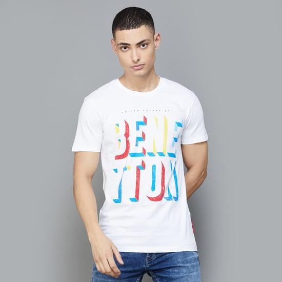 united colors of benetton men printed t-shirt