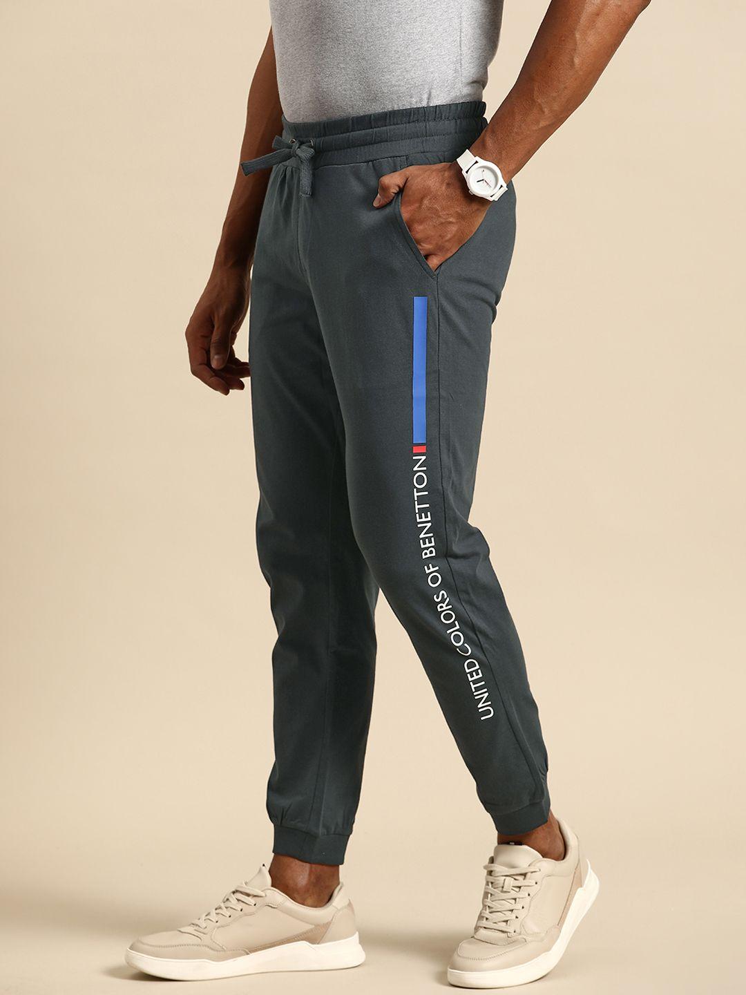 united colors of benetton men pure cotton joggers