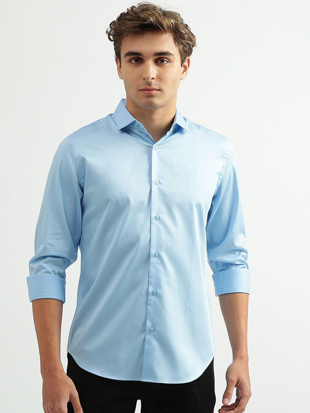 united colors of benetton men slim fit formal cotton shirt
