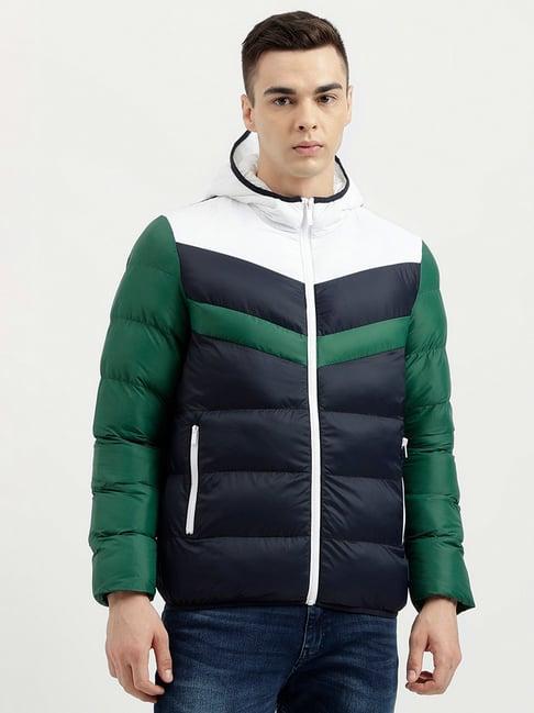 united colors of benetton multicolor regular fit puffer jacket