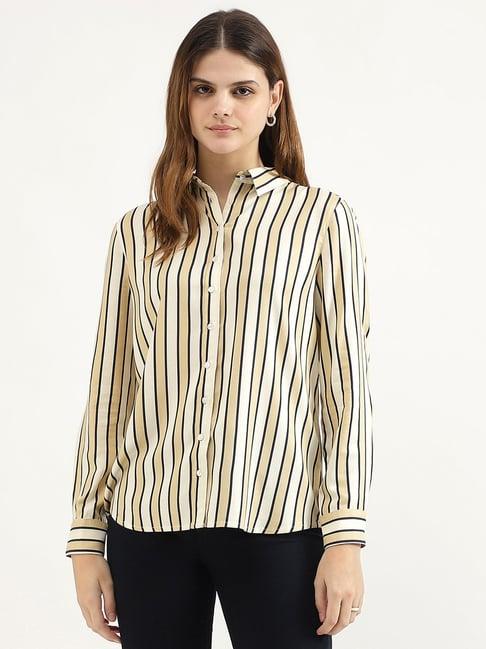united colors of benetton multicolor striped shirt