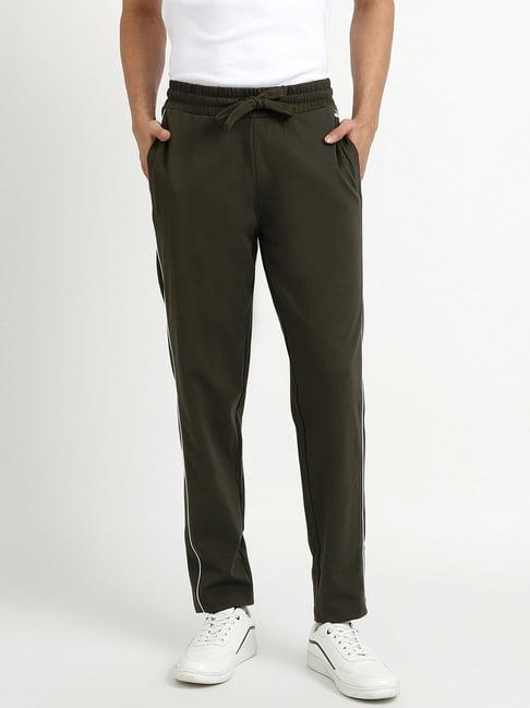 united colors of benetton olive regular fit trackpants