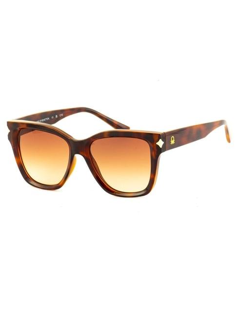 united colors of benetton orange wayfarer sunglasses for women