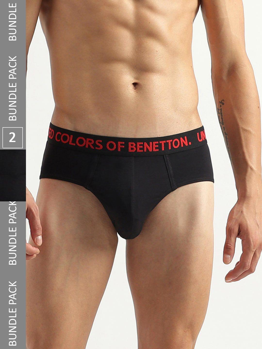 united colors of benetton pack of 2 low rise basic briefs 23p3menuc141i909x