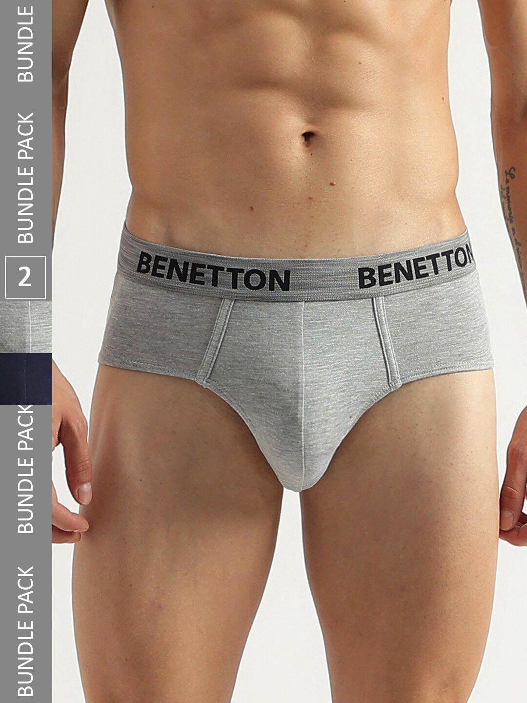 united colors of benetton pack of 2 low rise basic briefs 23p3menuc143i904s