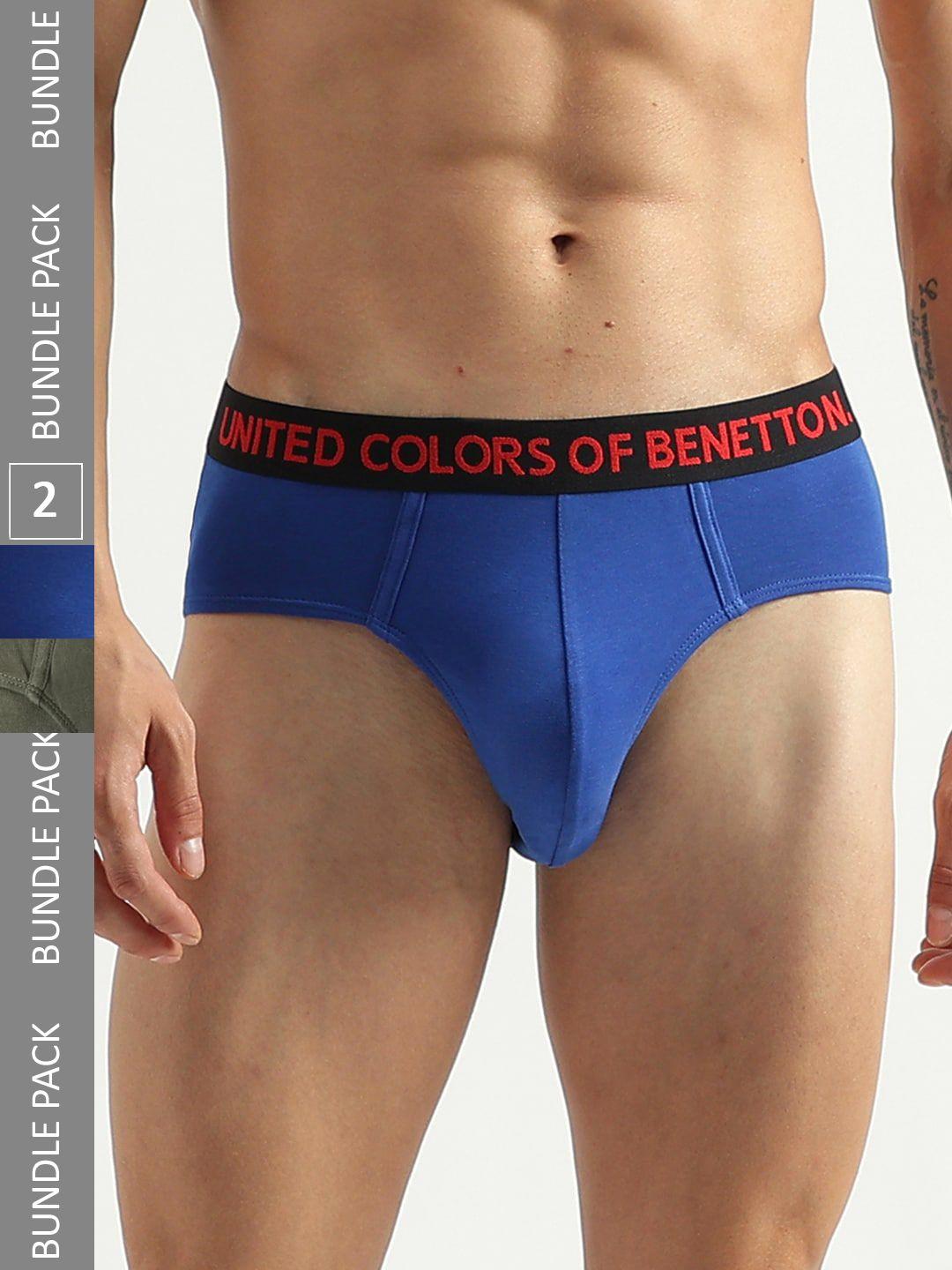 united colors of benetton pack of 2 low rise briefs 23p3menuc141i905xl