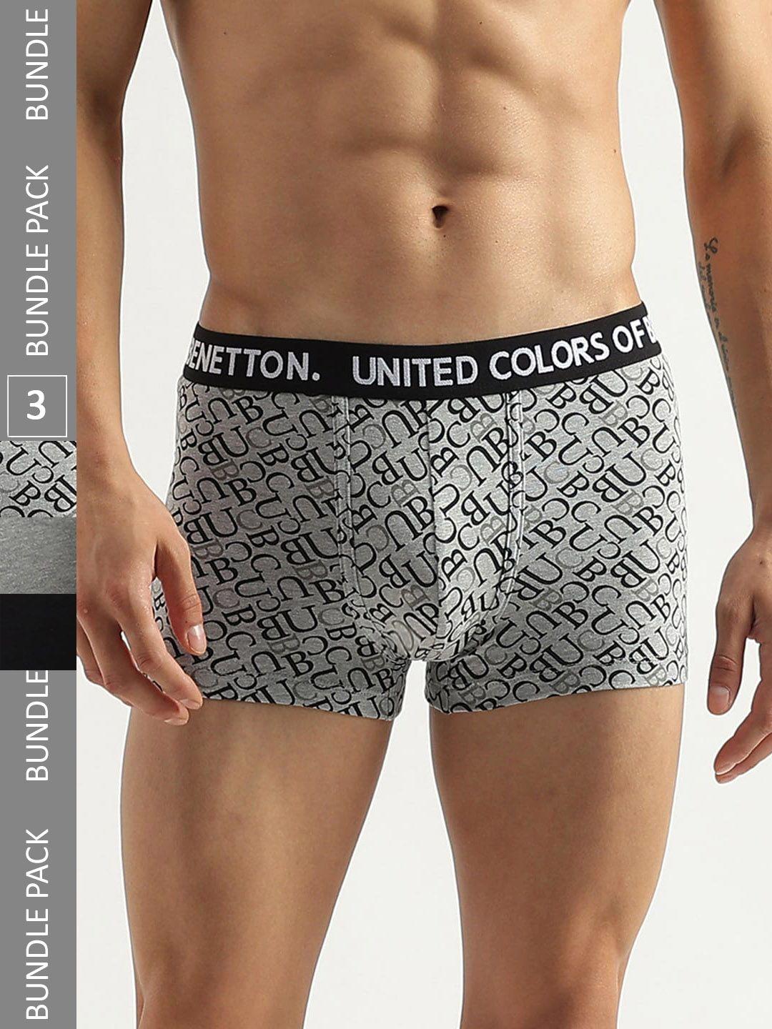 united colors of benetton pack of 3 trunks 23p3menuc186i901s